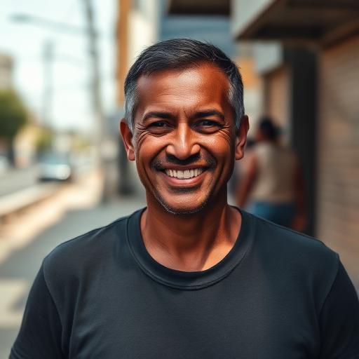 Foto de Josué Ramos, motorista de app